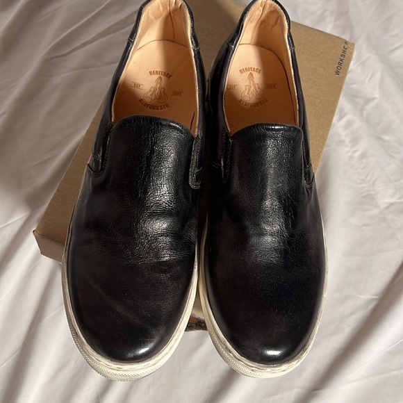 BED|STU HERMIONE Slip On Leather Shoes, Black Rustic, Women's size 10 with Box - Picture 13 of 16